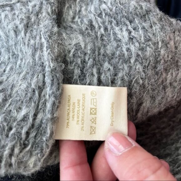 Free People Color Block Knit Oversized Sweater - Picture 9 of 13